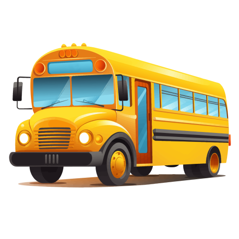 Yellow School Bus Illustration