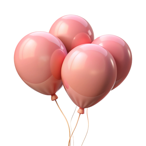Pink balloons png image