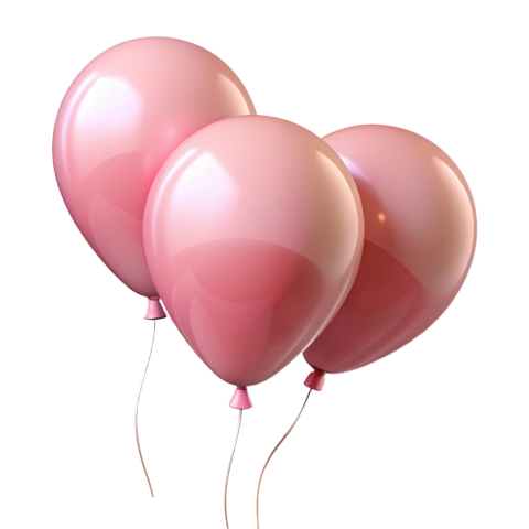 Pink balloons png image