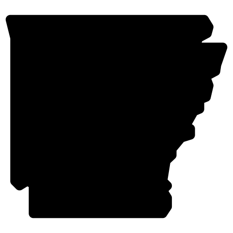 arkansas map png vector