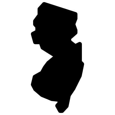 new jersey map png vector