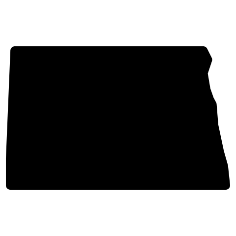 north dakota map png vector