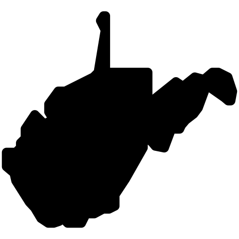 west virginia map png vector