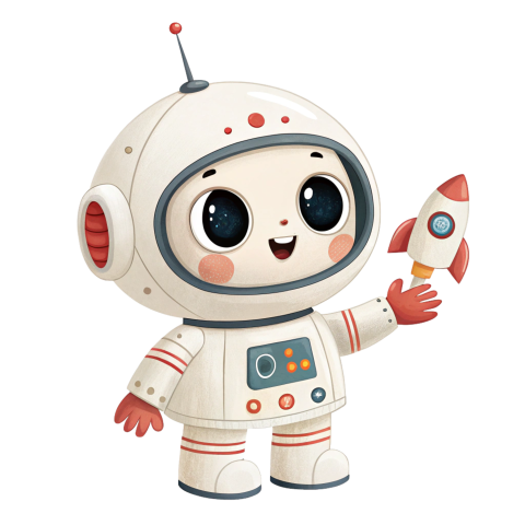 Ai robot astronaut png