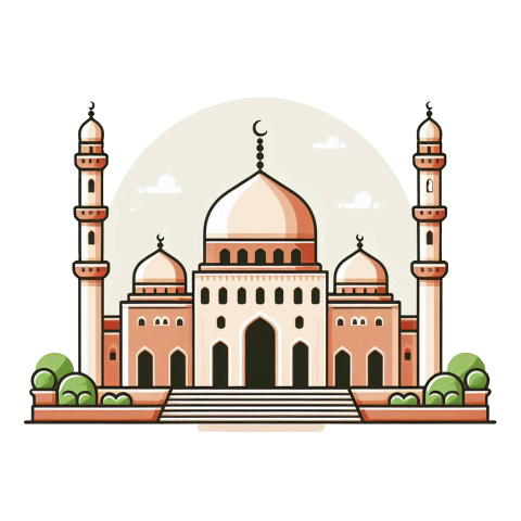 Mosque illustration png vector