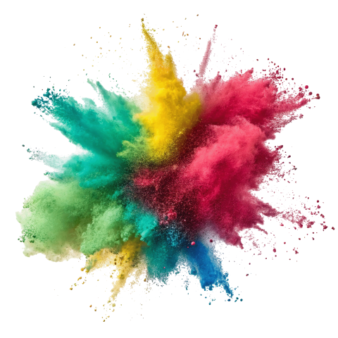 Transparent Color Powder Explosion