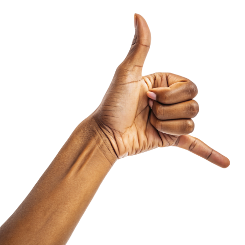 Hand gesture call me sign png