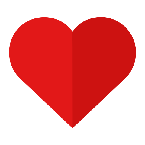 Red Heart Shape Transparent Png