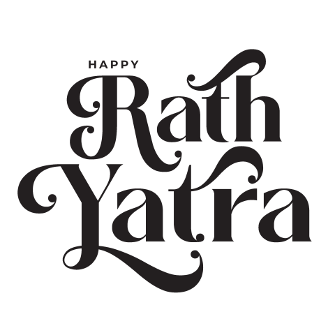 Rath Yatra Text Typography Design Png