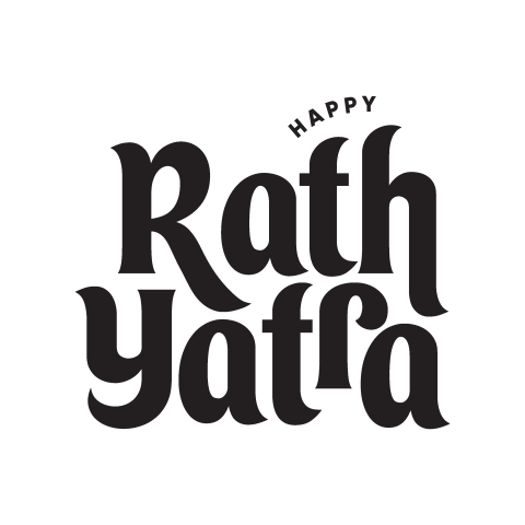 Rath Yatra Text Typography Design Png