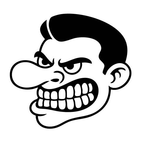 Distorted Angry Troll Face Png