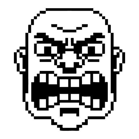 Distorted Angry Troll Face Png