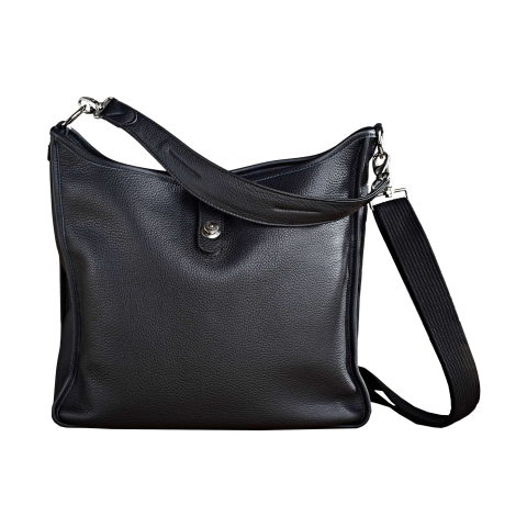 Ladies Bag Black Leather Png Image