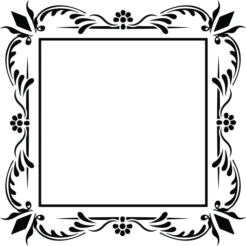 Floral Frame Design Png