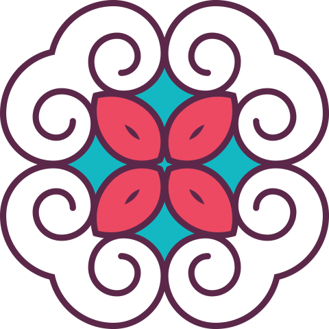 Round Floral Decorative ornaments Png