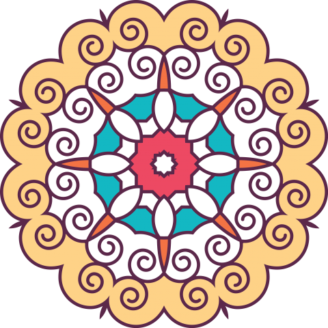 Floral Rangoli Design Png