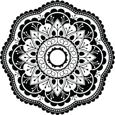 Floral Mandala Design Png