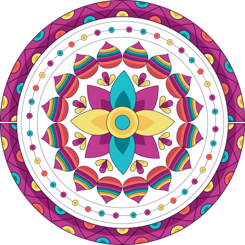 Floral Decorative Rangoli Design