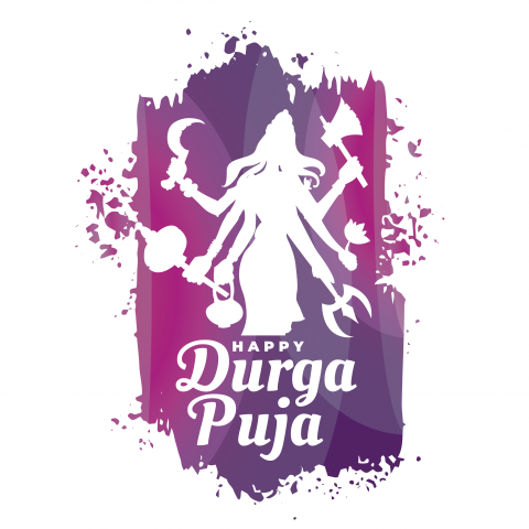 Happy Durga Puja Festival Background Png