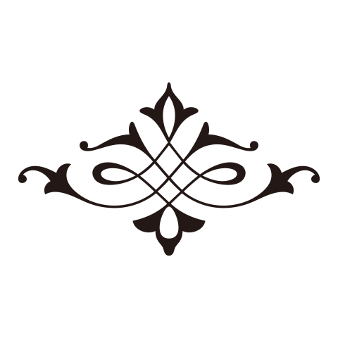 Vintage Floral Ornament Element Design Png