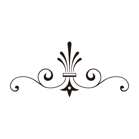 Vintage Floral Ornament Element Design Png