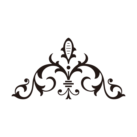 Vintage Floral Ornament Element Design Png