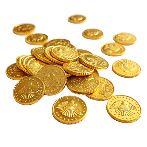 Golden Coins png