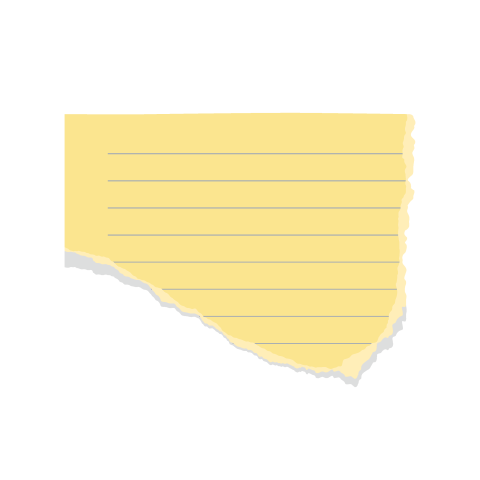 Torn note paper png