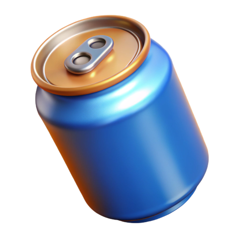 3d soda can mockup png image