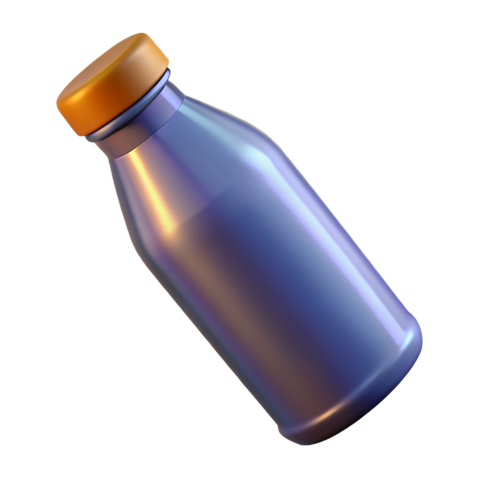 3d beverage bottle png image