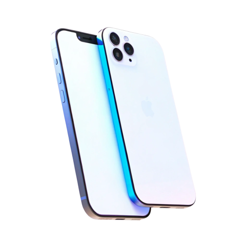 Silver iphone 15 png image