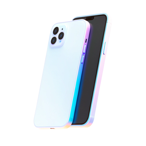 Silver iphone 15 png image