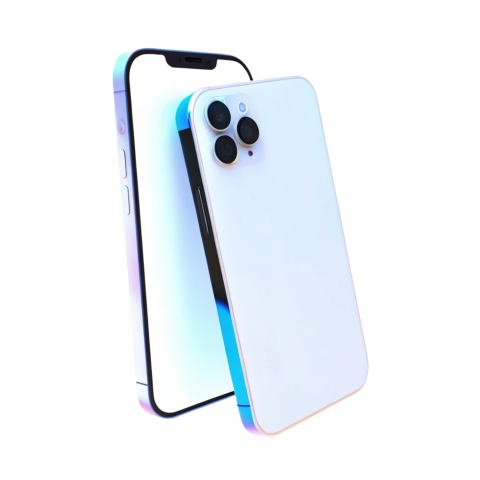 Silver iphone 15 png image