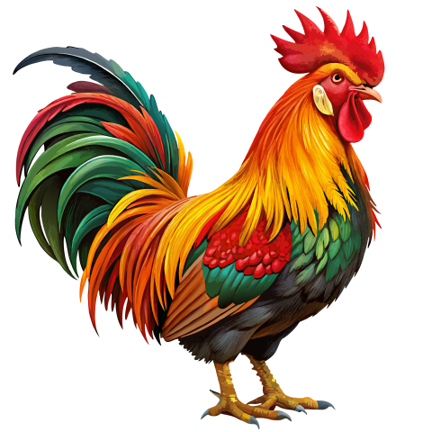 Big rooster transparent image png