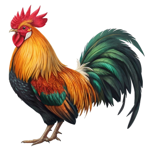 Big rooster transparent image png