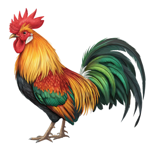 Big rooster transparent image png