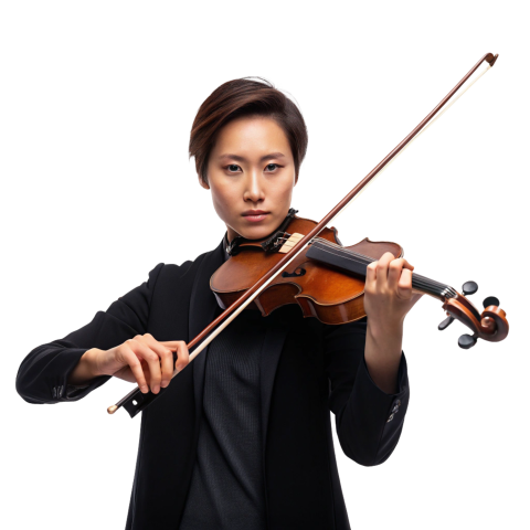 Playing violin transparent png