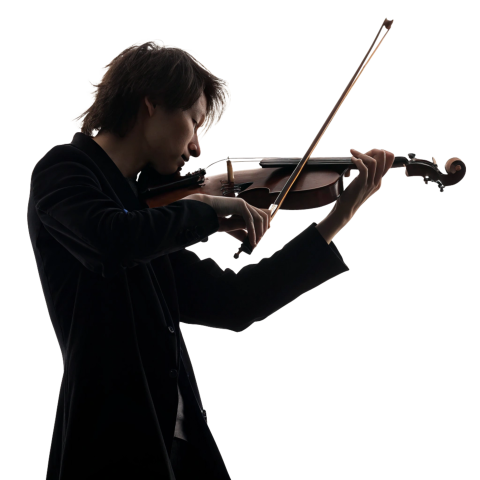 Playing violin transparent png image