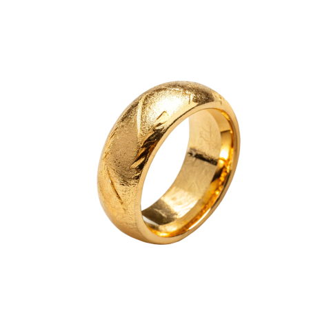 Shiny golden ring png