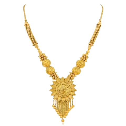 Golden necklace jewelry ornament png