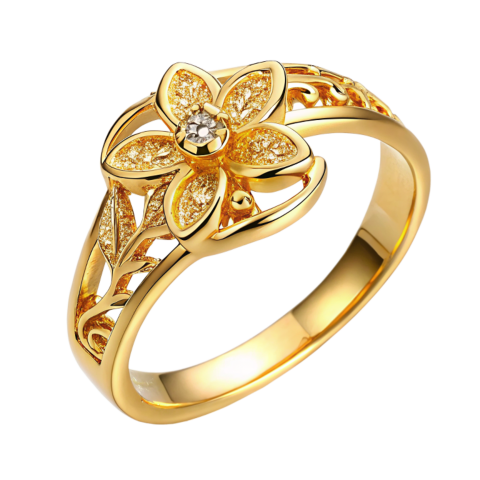 Gold ring png image