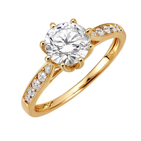Gold dimond ring png image