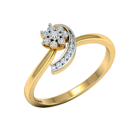 Engagement dimond gold ring png