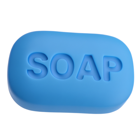 Blue soap bar image png