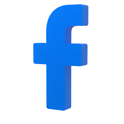 3D Facebook Icon Png Image
