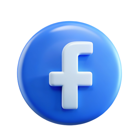 3D Facebook Icon Png Image