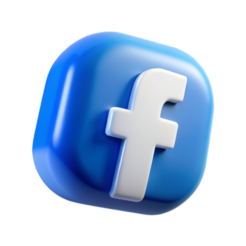 3D Facebook Icon Png Image