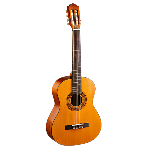 Classical Guitar on Transparent Backgroun