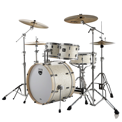 Professional Drum Kit on Transparent Background