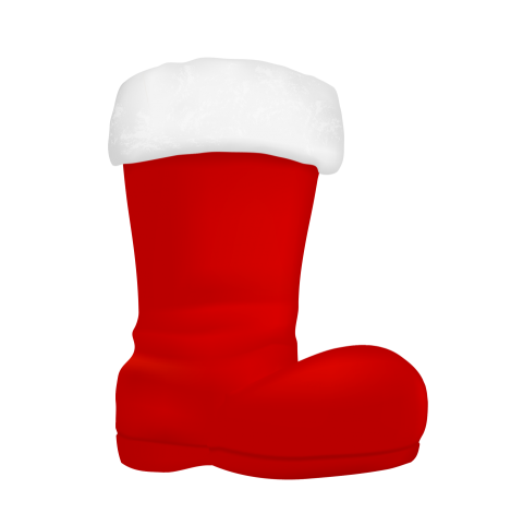 Christmas Santa Claus  Red Boot Png